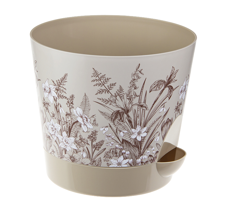 Кашпо для цветов Ника Деко (1.6)  с прикорневым поддоном.