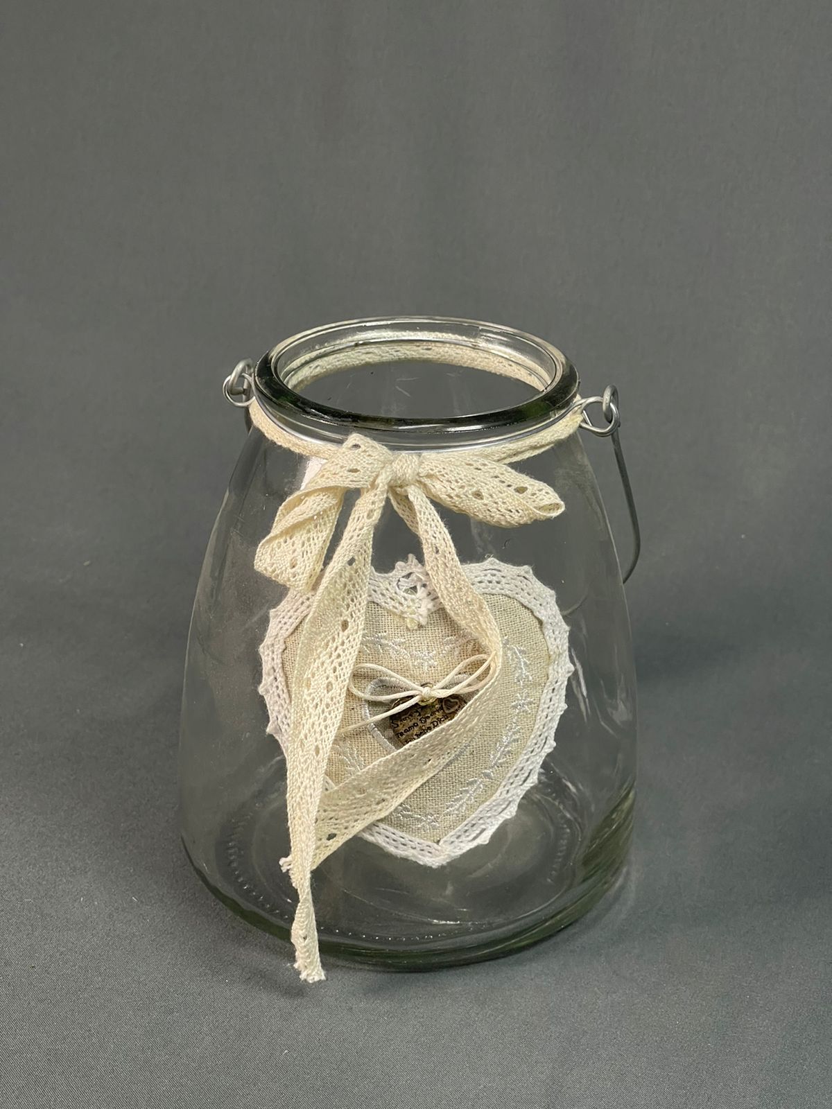 Подсвечник с аппликацией 