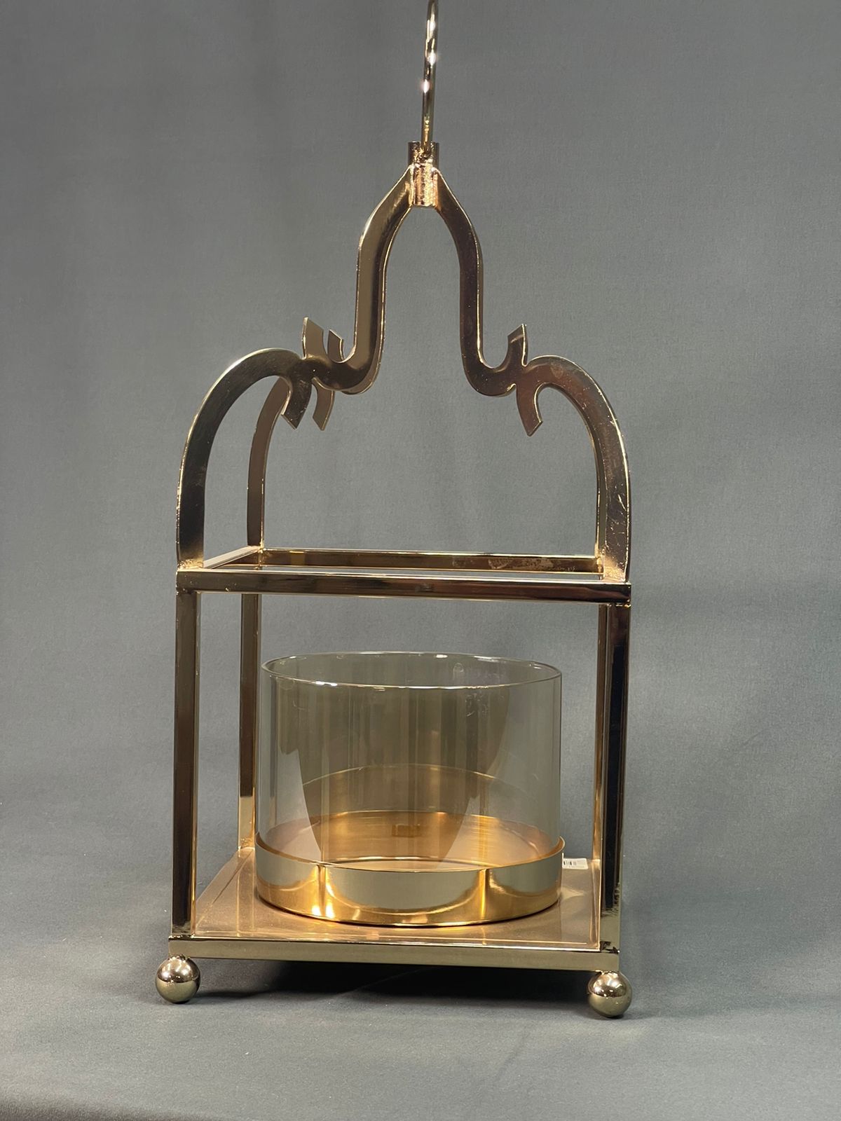 Подсвечник Золотой подвесной (мал)