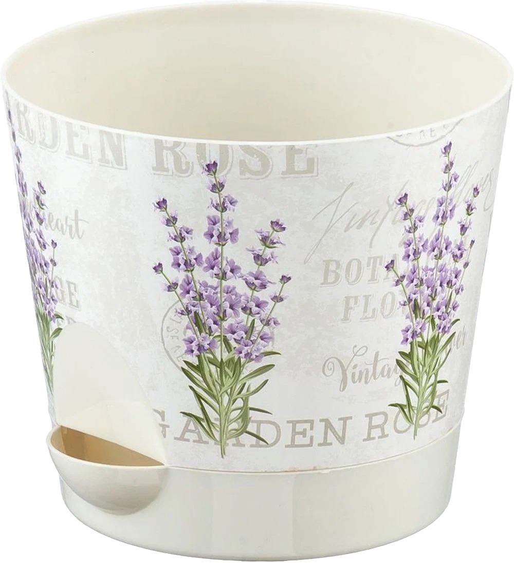 Кашпо для цветов Ника Деко (2.7) Лаванда с прикорневым поддоном