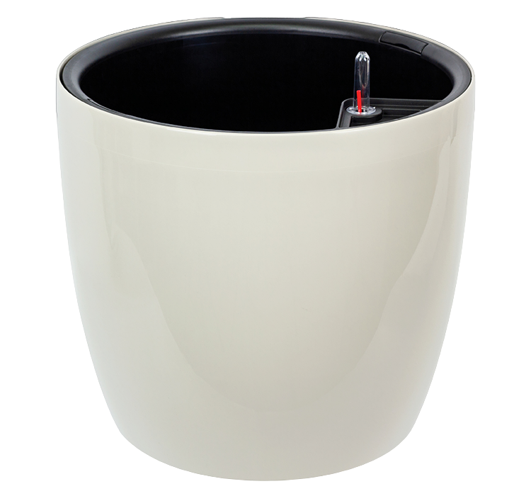 Кашпо АНФА D150мм 1л/1,8л с вставкой и с автополивом (Кремовый)