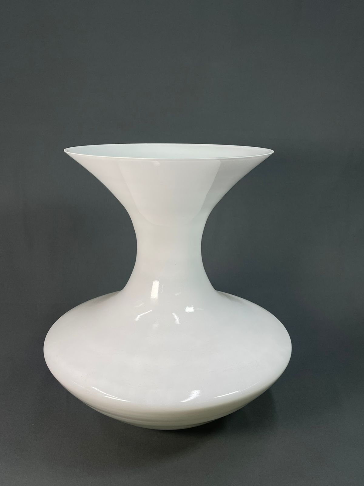 Ваза Алекс-3 (белый глянец) (большая)