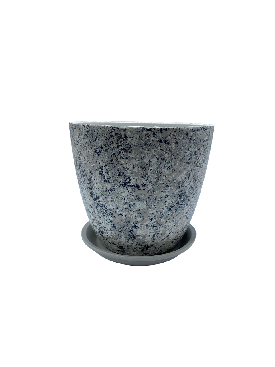Горшок бутон  яшма серый 15см