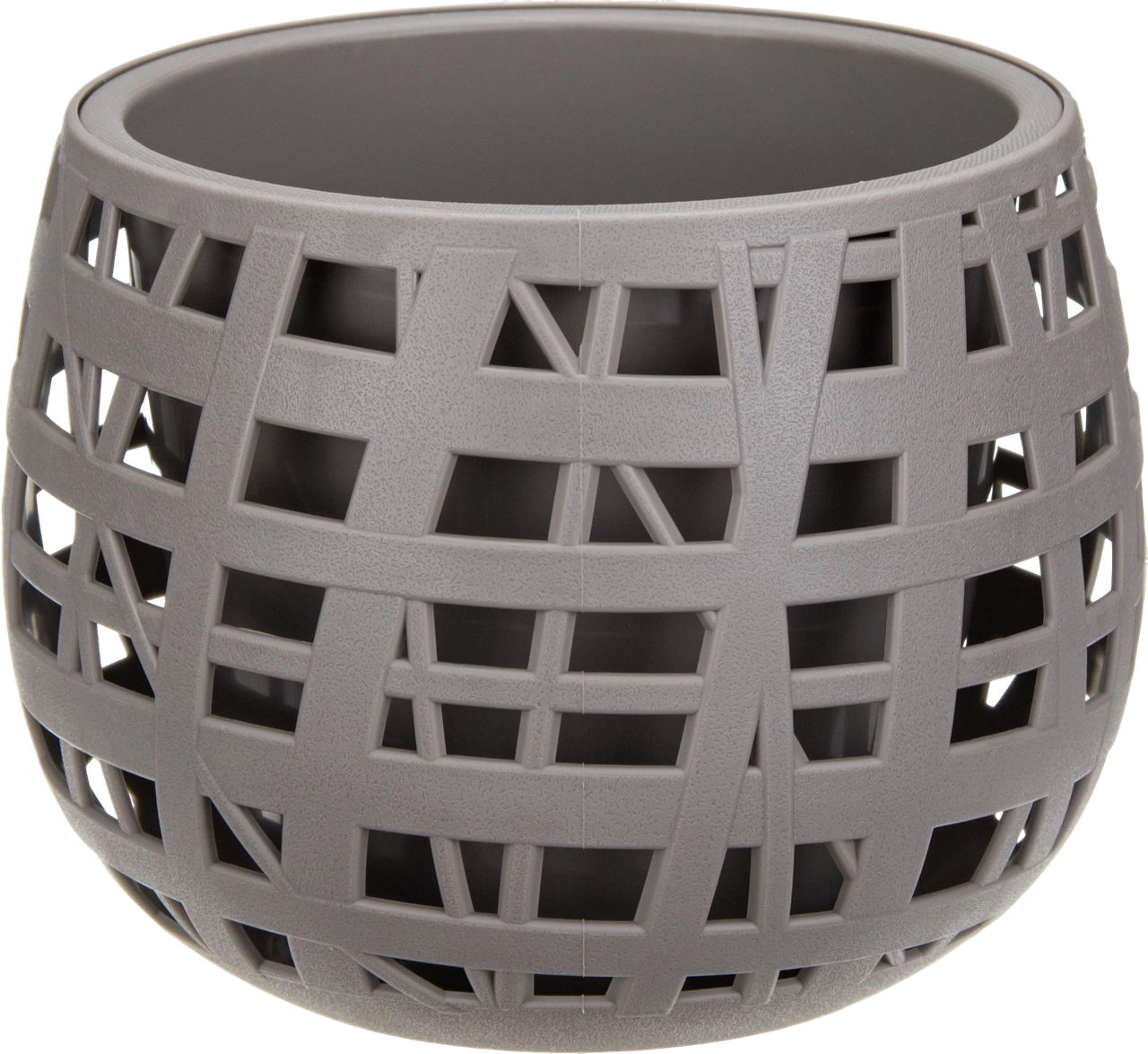 Кашпо хаос IDEA французский серый D17,5 H14