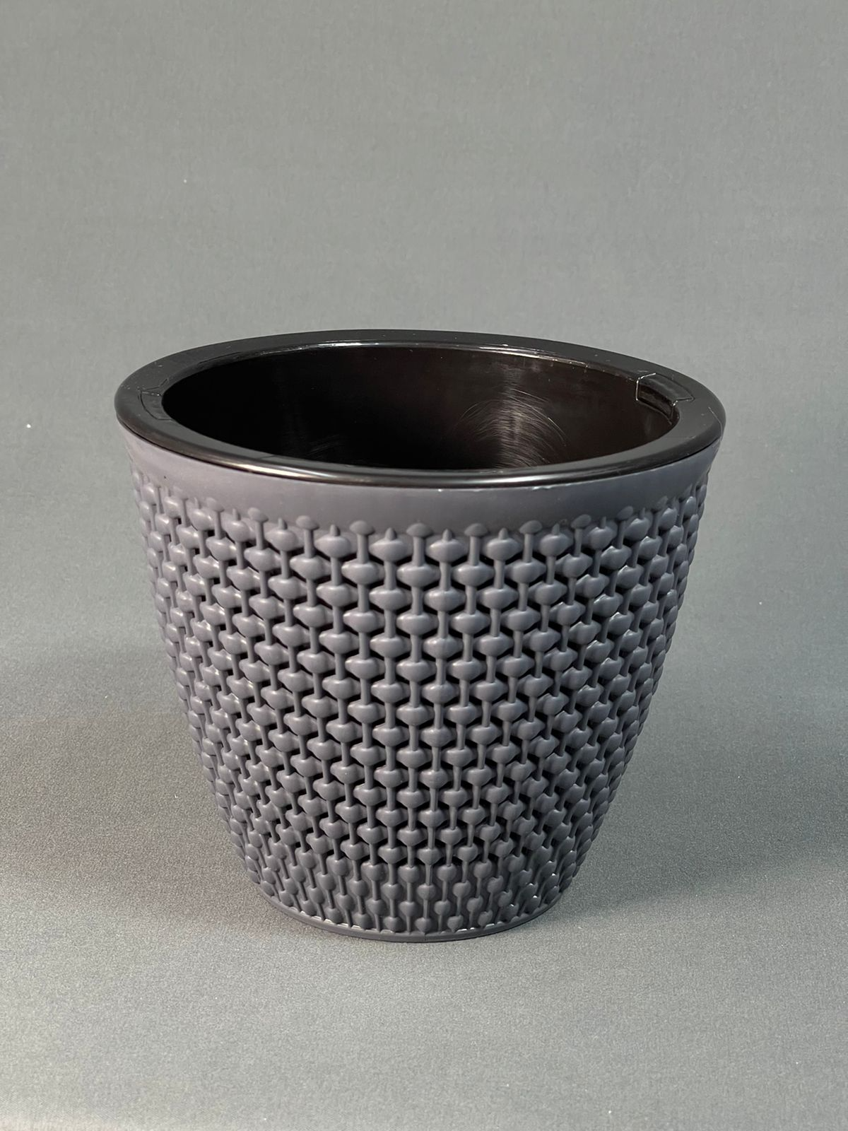 Кашпо для цветов Ротанг (1.6) Антрацит