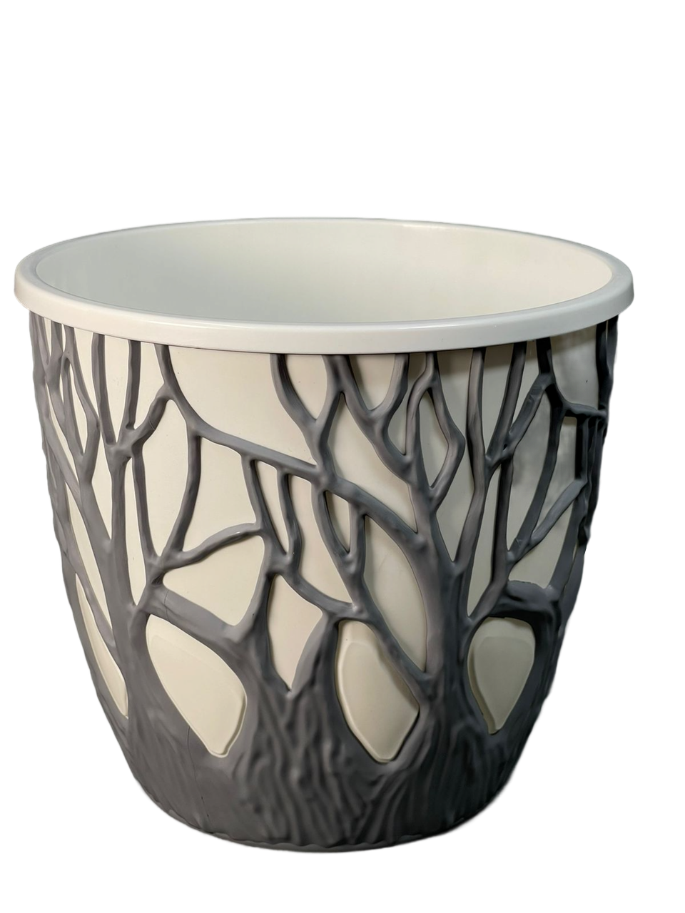  Кашпо для цветов форест (3.5) Серый/белый